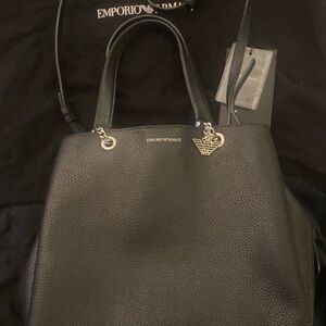 Emporio Armani Black Tote Bag